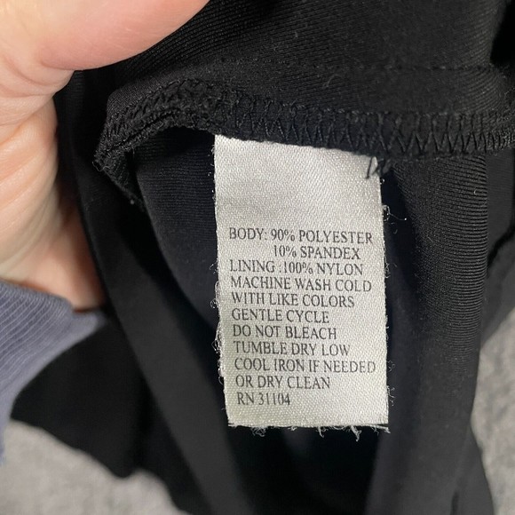 CYNTHIA Rowley Cocktail Dress Fit and Flare Black Cap Sleeve Side Zip Women's XL - Picture 8 of 10